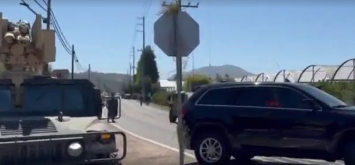 Large-scale federal enforcement response underway on Casitas Pass Road Thursday